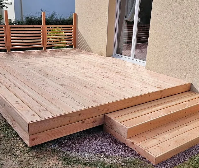 terrasse en bois de pin