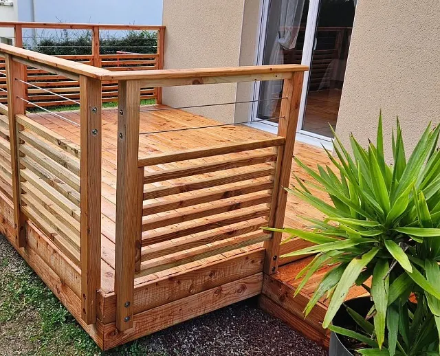 terrasse en bois de pin