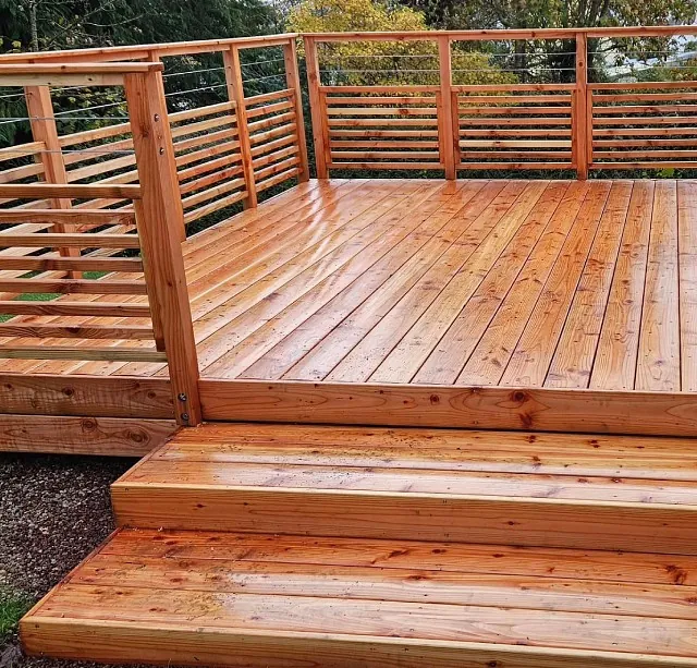 terrasse en bois de pin